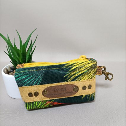 Porte monnaie feuillage